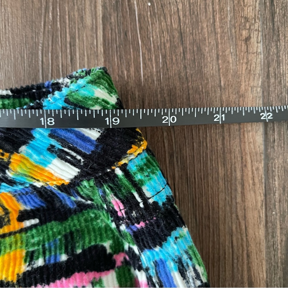 Lucy & Yak Multi-Color Abstract Plaid Straight Leg Pants - Picture 5 of 7